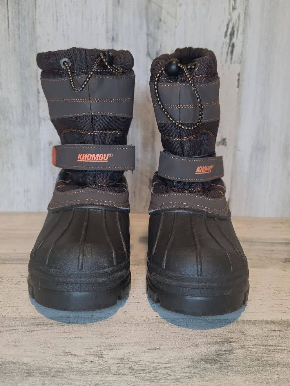 Khombu Brie Big Kids Snow Boots Size 5 Winter Boots Waterproof Insulated Brown